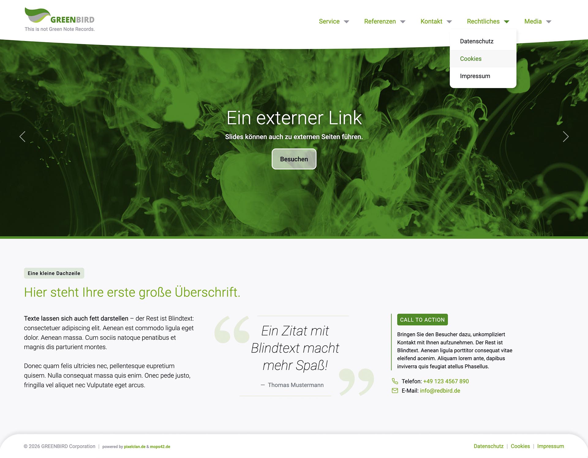 mops42 Layout Beispiel Greenbird Desktop